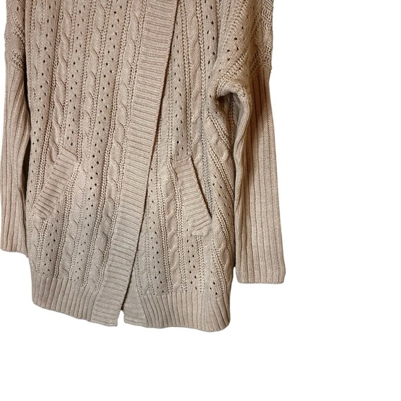 RD Style Women's Cable Knit Wrap Cardigan Sweater- size Small - Picture 5 of 9